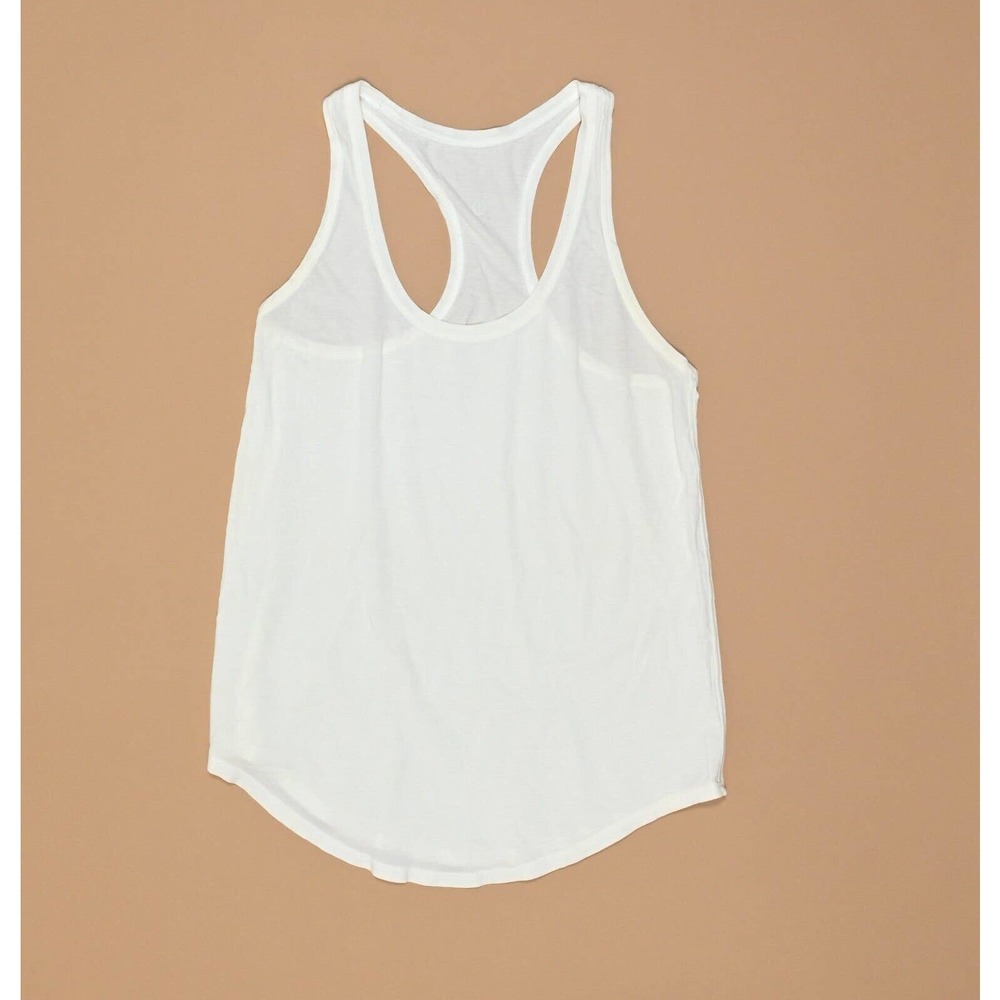 Lululemon White Racerback Athletic Tank Top